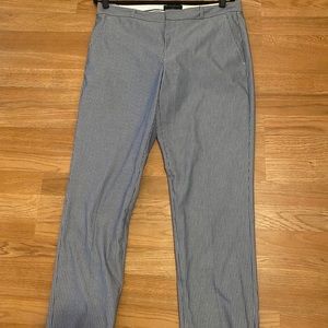 BANANA REPUBLIC Women's 12 Ryan Blue Stripe Pants